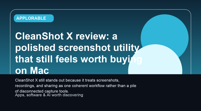 Editorial illustration for CleanShot X review on Mac