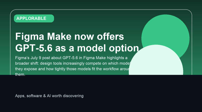 Editorial illustration for GPT-5.6 arriving in Figma Make