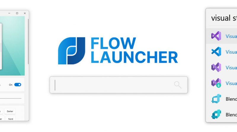 Flow Launcher interface artwork