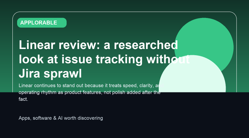 Editorial illustration for Linear issue tracking review