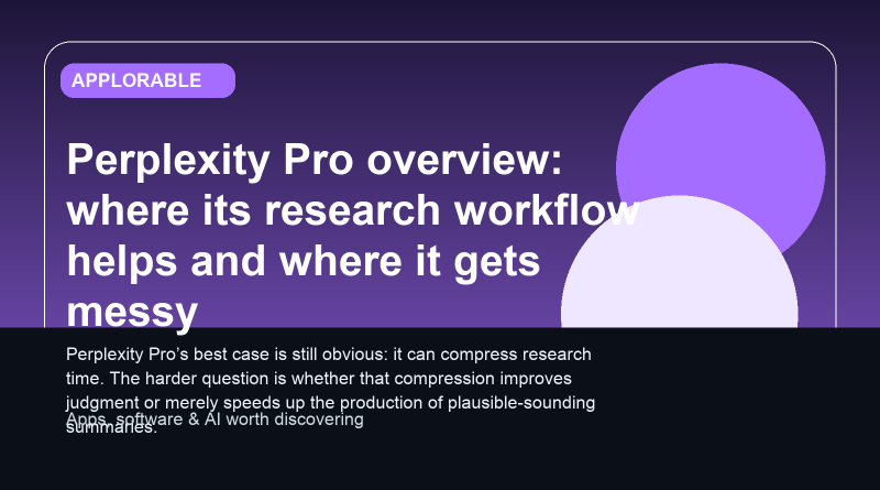 Editorial illustration for Perplexity Pro overview